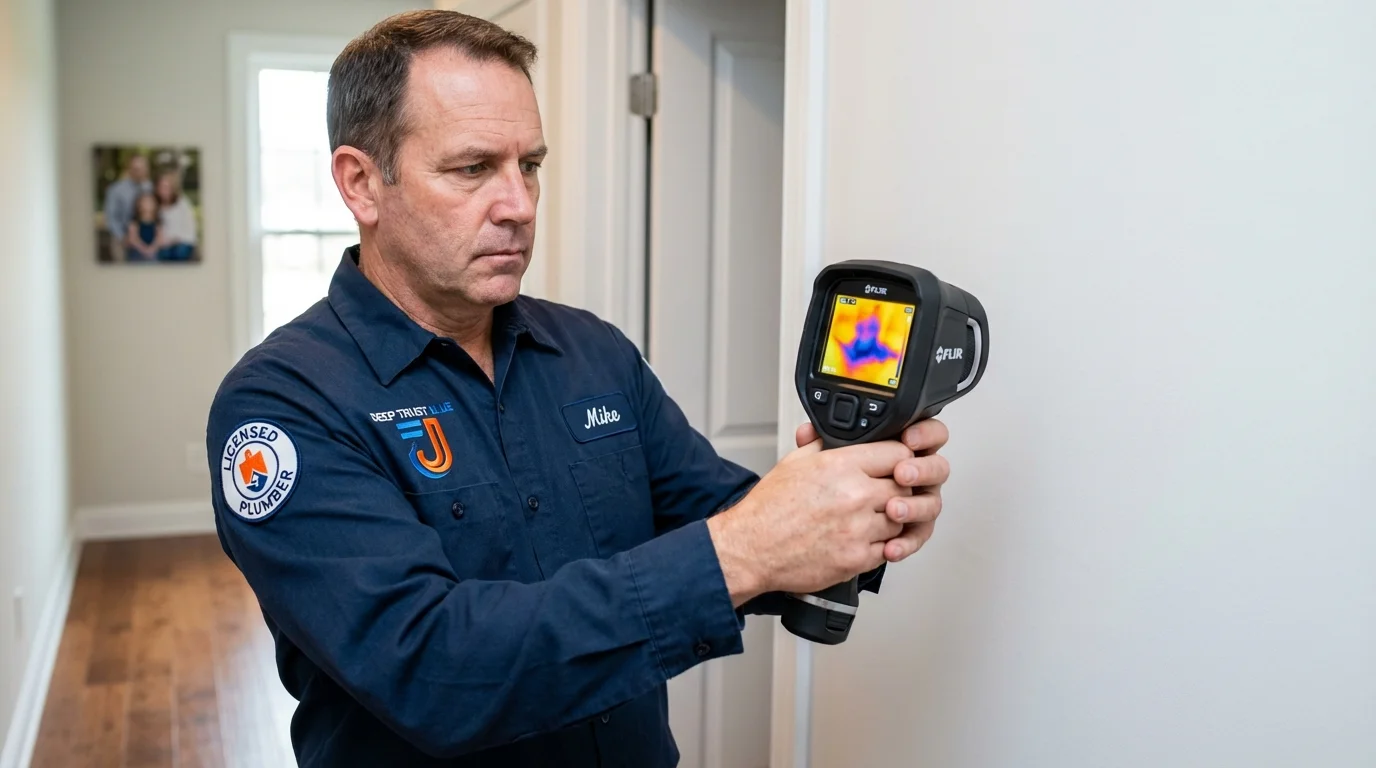 Thermal imaging leak detection by Johns Plumbing LLC in Mineral Point